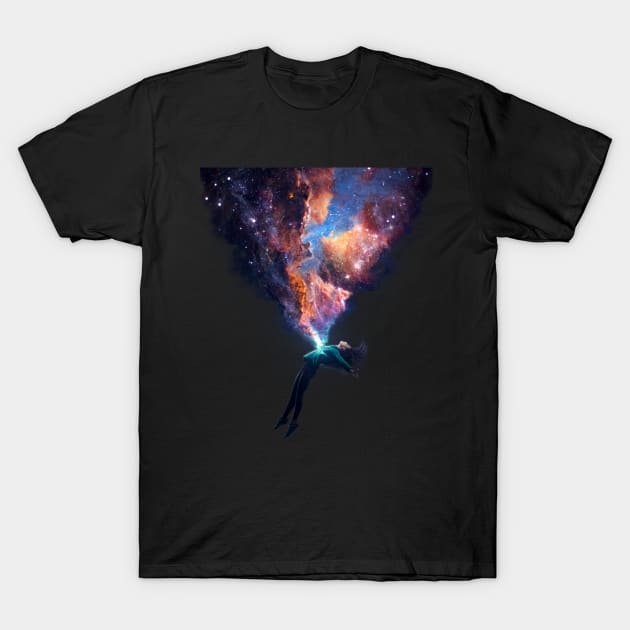 Flying in a dream T-Shirt by Enki Art